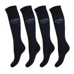 Skarpety jeździeckie STAPP Compression Czarny/Szary. Czarne skarpetki damskie STAPP HORSE, bez wzorów, z materiału. Za 318.99 zł.