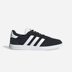 Sneakersy damskie ADIDAS Breaknet Sleek. Czarne obuwie sportowe damskie Adidas, z kauczuku, bez zapięcia, trekkingowe. Za 169.99 zł.
