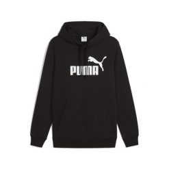 Młodzieżowa bluza z kapturem Essentials z logo No. 1 PUMA Black. Czarna bluzy damskie Puma, m, bez wzorów, z materiału, z kapturem. Za 290.00 zł.