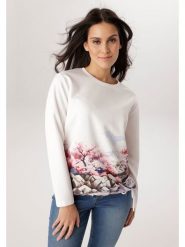 Aniston Bluza w kolorze białym rozmiar: 44. Białe bluzy damskie Aniston, bez wzorów, bez kaptura. Za 173.99 zł.