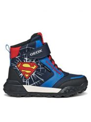 Geox Śniegowce J Trekkyup B Abx J56MBC 054FU C0735 D Granatowy. Niebieskie buty zimowe chłopięce Geox, ze skóry, bez zapięcia. Za 289.99 zł.