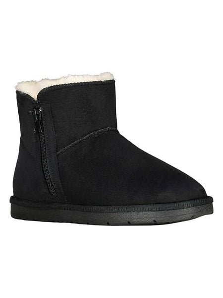 Geographical Norway Botki zimowe "Ozipneige" w kolorze czarnym rozmiar: 40. Czarne botki damskie Geographical Norway, na zimę, z futra, bez obcasa, bez zapięcia. Za 140.53 zł.