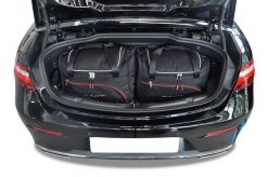 Torby Do Bagażnika Mercedes-Benz E Cabrio 2017-2023 4Szt Kjust. Czarne torby podróżne KJUST, bez wzorów, z kauczuku. Za 966.00 zł.