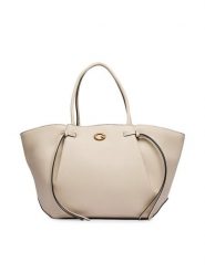 Guess Torebka Allegra HWBG22 37230 Beżowy. Brązowe shopper bag Guess, z aplikacjami, ze skóry, bez dodatków. Za 674.99 zł.