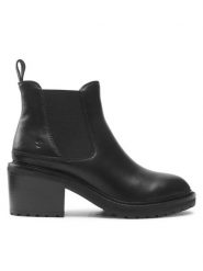 EMU Australia Botki Clare W12823 Czarny. Czarne botki damskie EMU Australia, ze skóry, bez obcasa, na słupku, bez zapięcia. Za 999.99 zł.
