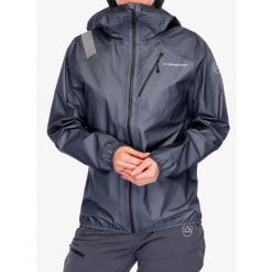 Kurtka z membraną damska La Sportiva Aequilibrium Lite GTX Jacket. Szare kurtki damskie La Sportiva, bez wzorów, bez kaptura. Za 1,374.39 zł.