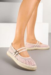 Beżowe Espadryle z Siateczkową Cholewką Plecionką i Paskami Dorlexia. Brązowe espadryle damskie Born2be, bez wzorów, bez obcasa, na płaskiej podeszwie. Za 79.99 zł.