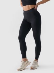 4F Legginsy dzianinowe damskie - czarne XS. Czarne legginsy damskie 4F, s, bez wzorów, z bawełny. Za 79.99 zł.