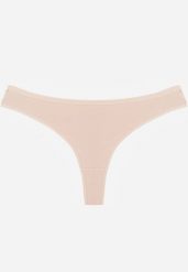 Beżowe Majtki Typu Stringi z Bawełną Asoia. Brązowe stringi Born2be, bez wzorów, z bawełny. Za 7.99 zł.