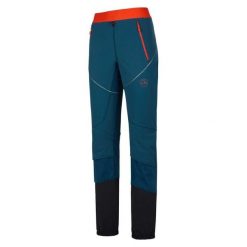 Spodnie narciarskie dla kobiet La Sportiva Kyril. Niebieskie spodnie sportowe damskie La Sportiva, l, bez wzorów, z elastanu, na fitness i siłownię. Za 776.55 zł.