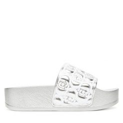 Klapki Liu Jo. Szare klapki damskie Liu Jo, bez wzorów, bez obcasa, bez zapięcia. Za 169.99 zł.