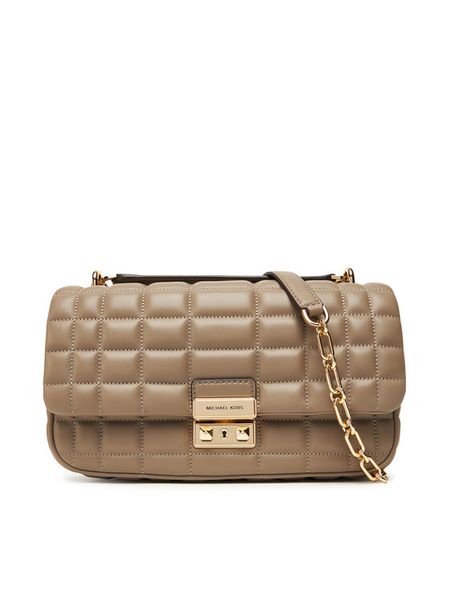 MICHAEL Michael Kors Torebka Tribeca 30R4G2RL7L Beżowy. Brązowe torebki wieczorowe damskie MICHAEL Michael Kors, bez wzorów, ze skóry, bez dodatków. Za 1,089.00 zł.
