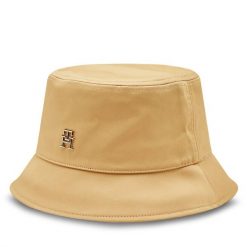 Kapelusz Tommy Hilfiger. Brązowe kapelusze damskie Tommy Hilfiger, bez wzorów. Za 209.99 zł.