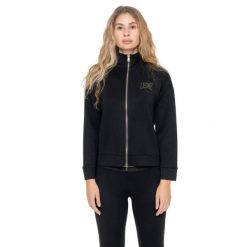 Bluza zimowa Leone 1947 Gold Studs Damen ze Stehkragen und Reißverschluss. Czarne bluzy damskie LEONE 1947 APPAREL, na zimę, bez wzorów, z lycry, bez kaptura. W wyprzedaży za 157.01 zł.