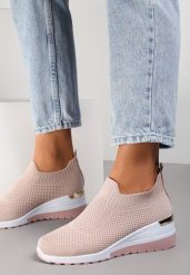 Różowe Buty Sportowe Mellasia. Czerwone obuwie sportowe casual damskie Renee. Za 44.99 zł.