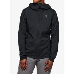 Kurtka softshell damska Black Diamond Alpine Start Hoody. Czarne kurtki damskie Black Diamond, bez wzorów, z softshellu, bez kaptura. Za 629.99 zł.