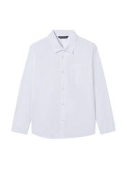 Mayoral Koszula 6174 Biały Regular Fit. Białe koszule chłopięce Mayoral, bez wzorów, z bawełny, bez kołnierzyka, bez ramiączek. Za 139.99 zł.