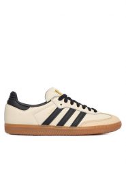 Adidas Sneakersy Samba Og ID0478 Beżowy. Brązowe obuwie sportowe damskie Adidas, ze skóry, bez zapięcia. Za 449.99 zł.