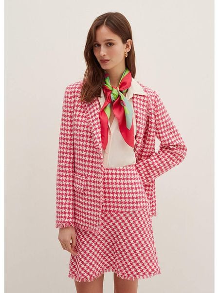 STEFANEL Spódnica w kolorze różowo-białym rozmiar: 38. Różowe spódnice damskie Stefanel, bez wzorów, mini. Za 96.37 zł.