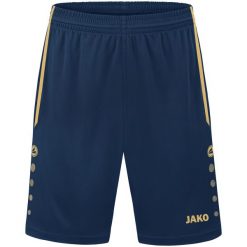 Szorty Jako Allround. Niebieskie spodenki sportowe damskie JAKO, s, bez wzorów, z materiału, do piłki nożnej. Za 165.50 zł.