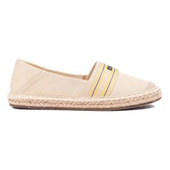 Beżowe damskie espadryle Big Star LL274895 beżowy. Brązowe espadryle damskie bez wzorów, bez obcasa. Za 227.03 zł.