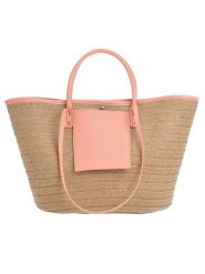 BLE Shopper bag w kolorze jasnoróżówo-jasnobrązowym - 53 x 30 cm rozmiar: onesize. Brązowe shopper bag BLE, bez wzorów, z materiału, na ramię, bez dodatków. Za 65.85 zł.