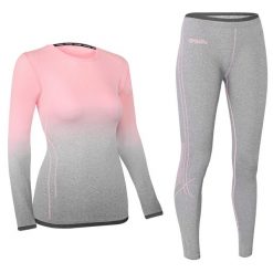 Bielizna termoaktywna damska zestaw Spokey Flora. Czerwona komplety bielizny Spokey, bez wzorów. Za 154.99 zł.