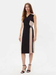 DKNY Sukienka koktajlowa DD5N1H61 Czarny Slim Fit. Czarne sukienki damskie DKNY, bez wzorów, z syntetyku, wizytowe, bez ramiączek. Za 409.99 zł.