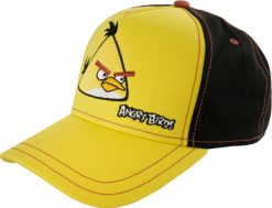 Żółta czapka Angry Birds. Czarne czapki z daszkiem damskie Erima, bez wzorów, z bawełny. Za 166.99 zł.