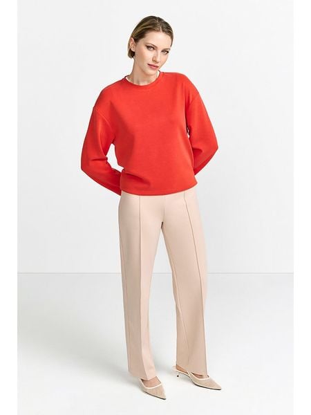 Rich & Royal Bluza w kolorze czerwonym rozmiar: S. Czerwone bluzy damskie Rich & Royal, s, bez wzorów, z bawełny, bez kaptura. Za 158.47 zł.