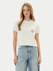 Volcom T-Shirt Pocket Dial B3512500 Écru Boxy Fit. T-shirty damskie Volcom, l, bez wzorów, z bawełny, bez kołnierzyka. Za 89.99 zł.