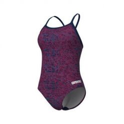 Damski kostium kąpielowy 1-częściowy Arena Snakeskin Lightdrop Back. Niebieskie stroje jednoczęściowe Arena, bez wzorów. Za 309.00 zł.