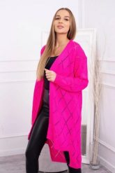 Sweter z geometrycznym wzorem różowy neon. Czerwone swetry klasyczne damskie KESI, l, z wełny, bez kołnierzyka, plus size. Za 158.92 zł.