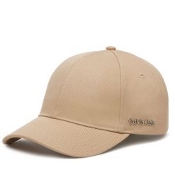 Czapka z daszkiem Calvin Klein. Szare czapki z daszkiem damskie Calvin Klein, bez wzorów. Za 119.99 zł.