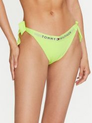 Tommy Hilfiger Dół od bikini UW0UW04497 Zielony. Zielone bikini Tommy Hilfiger, bez wzorów, z syntetyku. Za 99.99 zł.