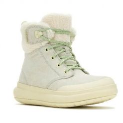 Buty do chodzenia damskie Merrell J007062. Zielone obuwie sportowe damskie Merrell, z gumy, za kostkę, bez zapięcia, trekkingowe. Za 583.00 zł.