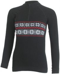 Damska bluza merino WIGI. Czarne bluzy damskie LASTING, m, bez wzorów, z dzianiny, bez kaptura. Za 519.00 zł.