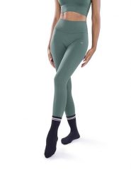 Athleas Legginsy sportowe "Mya" w kolorze khaki rozmiar: XS/S. Brązowe legginsy damskie Athleas, s, bez wzorów, z materiału, z podwyższonym stanem, outdoorowe. Za 109.00 zł.