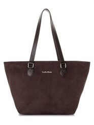 Lucky Bees Shopper bag w kolorze brązowym - 45 x 27 x 16 cm rozmiar: onesize. Brązowe shopper bag Lucky Bees, bez wzorów, z materiału, na ramię, bez dodatków. Za 144.95 zł.