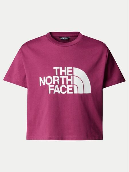 The North Face T-Shirt Easy NF0A8DRQ Różowy Relaxed Fit. Czerwone koszulki i t-shirty dziewczęce The North Face, bez wzorów, z bawełny, bez kołnierzyka, bez ramiączek. Za 109.99 zł.