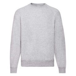 Bluza Fruit Of The Loom Classic Raglan Adult Szara. Szare bluzy damskie Fruit of the Loom, s, bez wzorów, z bawełny, bez kaptura. Za 152.99 zł.