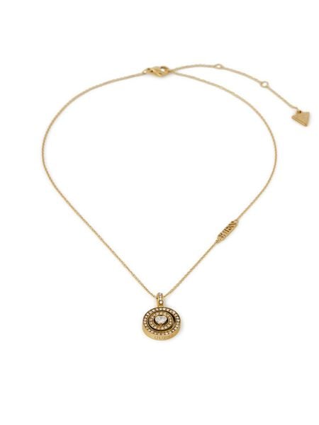 Guess Naszyjnik JUBN04 658JW Złoty. Żółte naszyjniki damskie Guess, metalowe. Za 149.99 zł.