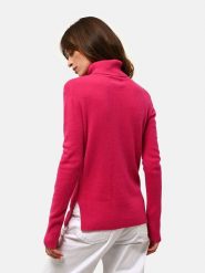 Just Cashmere Kaszmirowy sweter "Lexie" w kolorze różowym rozmiar: M. Różowe golfy damskie Just Cashmere, m, bez wzorów, z kaszmiru, bez ramiączek. Za 278.66 zł.