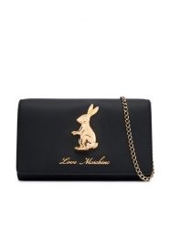LOVE MOSCHINO Torebka JC4281PP0PKW0000 Czarny. Czarne torebki wieczorowe damskie Love Moschino, bez wzorów, ze skóry, bez dodatków. Za 729.99 zł.