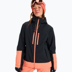 Kurtka snowboardowa damska ROXY Upwards. Czarne kurtki damskie Roxy, na zimę, s, bez wzorów, z materiału, bez kaptura. Za 1,173.40 zł.