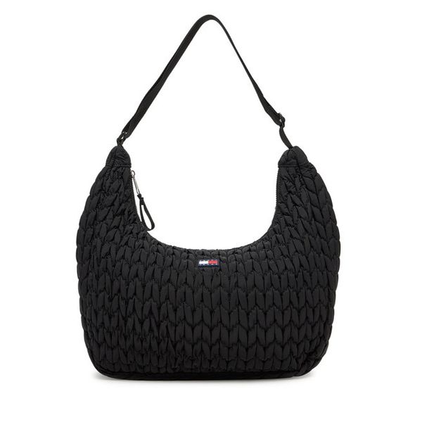 Torebka Tommy Jeans. Czarne shopper bag Tommy Jeans, bez wzorów, z jeansu, bez dodatków. Za 309.99 zł.