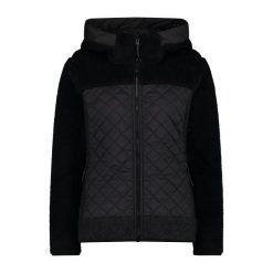 Kurtka z kapturem wooltech damska CMP Teddy Fur effect. Czarne kurtki damskie CMP, bez wzorów, z kapturem. Za 633.00 zł.
