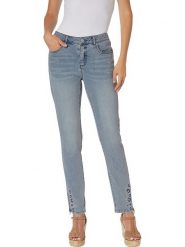 Heine Dżinsy - Slim fit - w kolorze błękitnym rozmiar: 38. Niebieskie jeansy damskie Heine. Za 105.38 zł.
