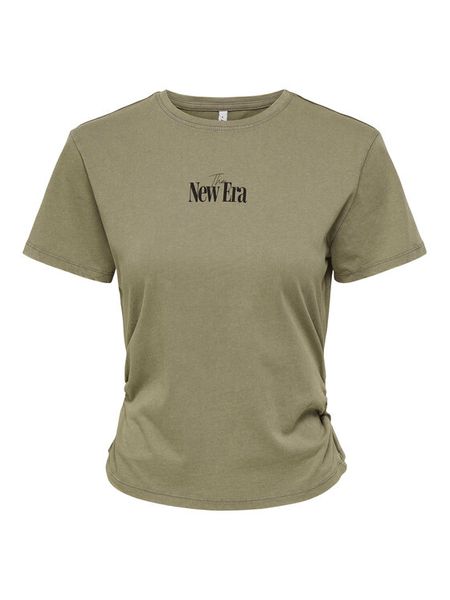 ONLY T-Shirt Lucy 15346760 Brązowy Regular Fit. Brązowe t-shirty damskie Only, l, bez wzorów, z bawełny, bez kołnierzyka. Za 60.99 zł.