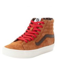 Vans Skórzane sneakersy "SK8 Hi" w kolorze jasnobrązowym rozmiar: 39. Brązowe obuwie sportowe damskie Vans, za kostkę, bez zapięcia. Za 232.78 zł.